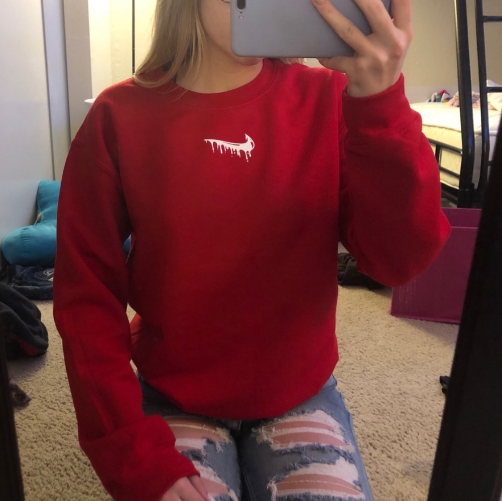 nwt red white nike drip